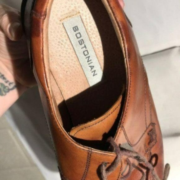 Bostonia Bicycle Toe Brown Leather Oxford Size 9M - Picture 5 of 7